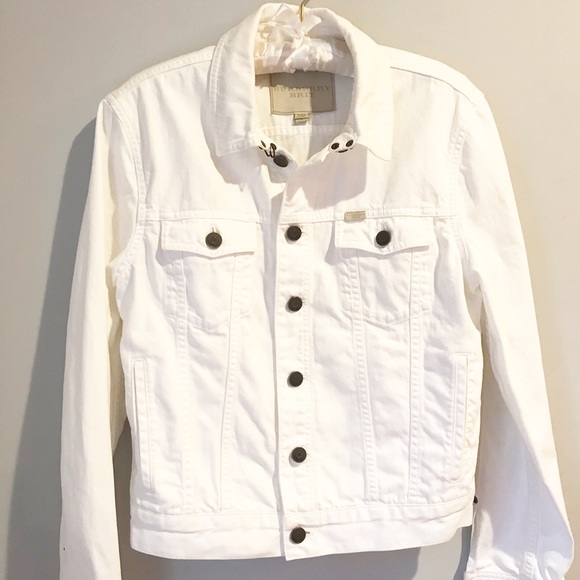burberry white denim jacket